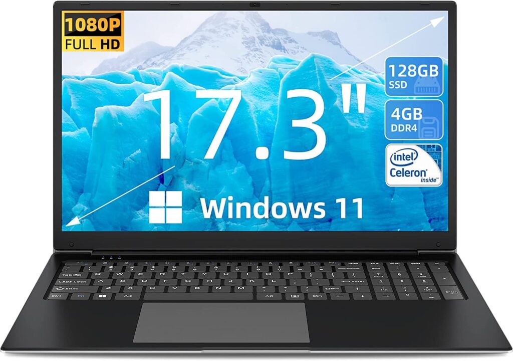 SGIN 17 Inch Laptop, Windows 11 Laptops with IPS Display